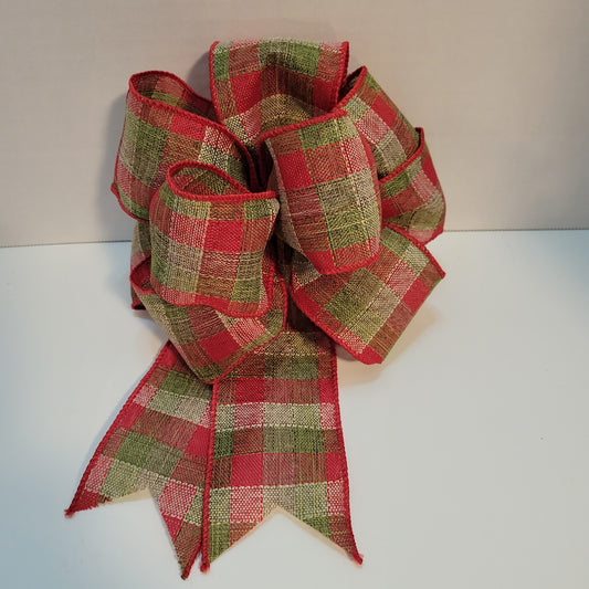 Rustic Plaid Bow