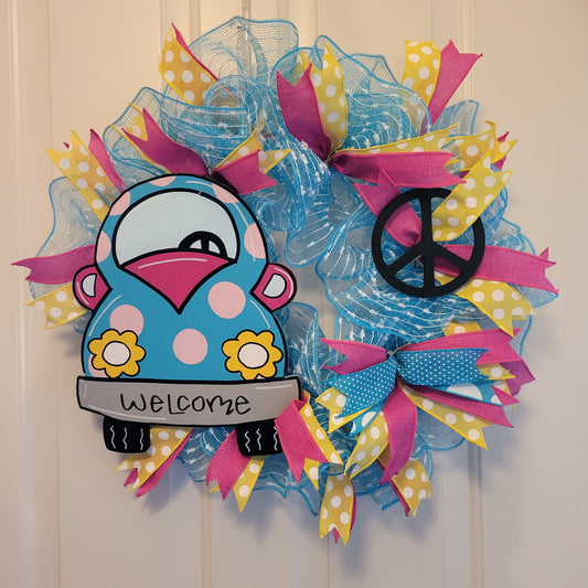 Welcome Bug Wreath