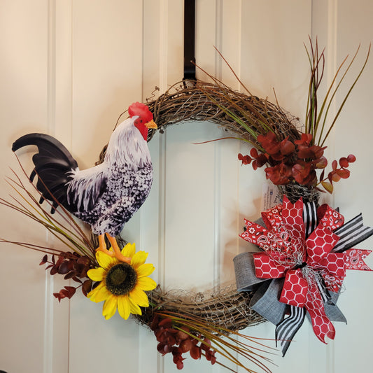 Rooster Wreath